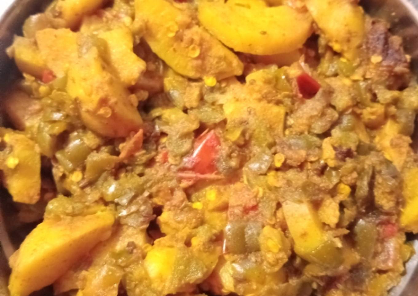 Fry shimla mirch