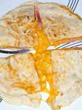 Quesadillas de jamón y 3 quesos con maíz
