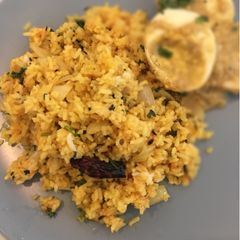 A picture of Phodnicha Bhaat (masala rice).
