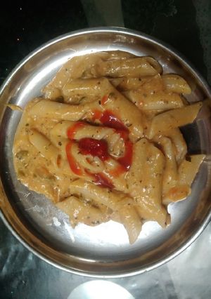 A picture of Mixed sauce pasta.
