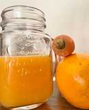 Licuado de zanahoria, manzana y naranja