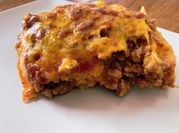 Una foto de pure de papas gratinado