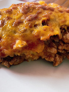 Una foto de Carne molida gratinada con puré de papas