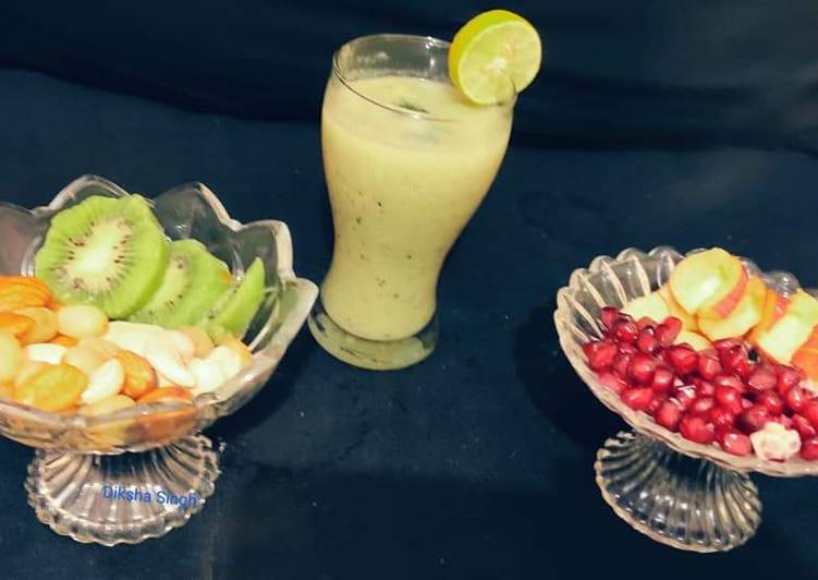 Simple Way to Prepare Perfect Cucumber kiwi Lime Smoothie