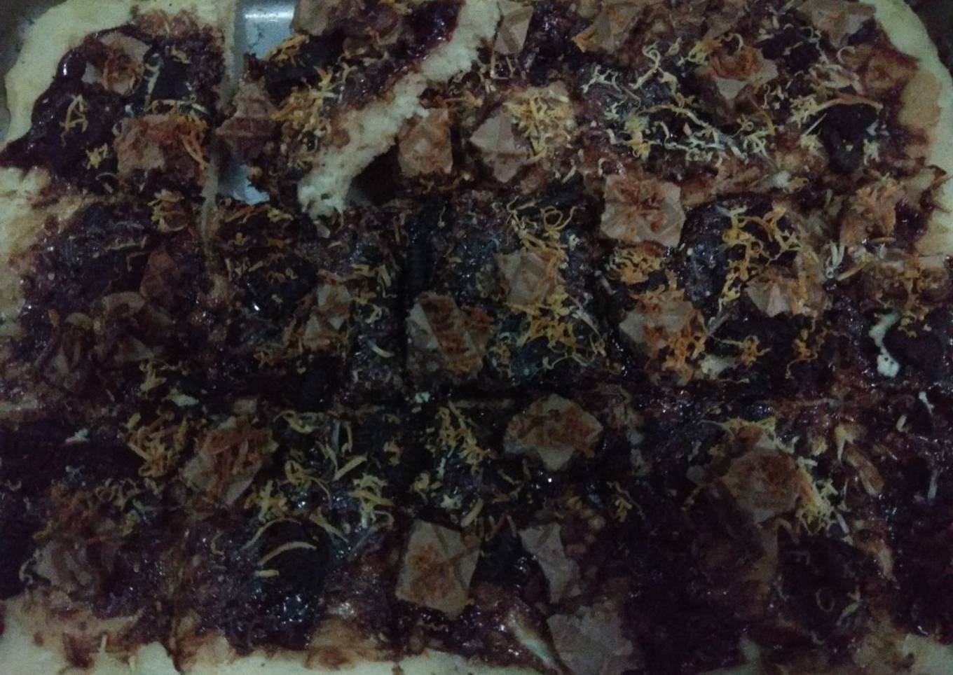 Pizza Cokelat Oreo n Waffle