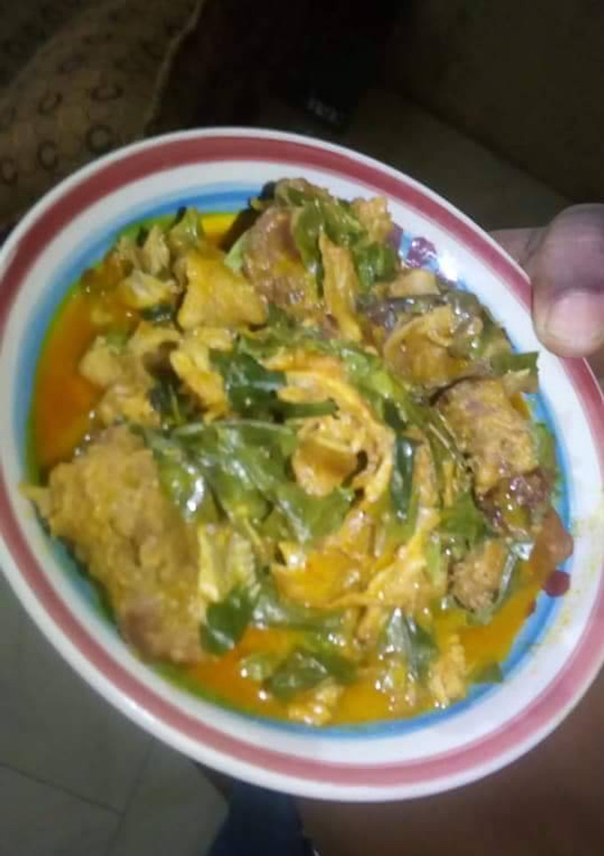 A picture of Oha soup.