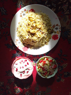 عکسی از دستور شوید پلو با مرغ