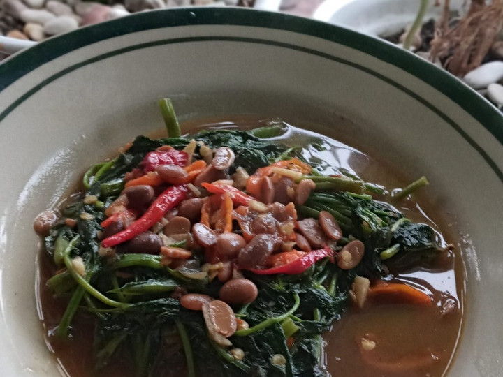 Bagaimana Membuat Tumis kangkung tauco, Enak Banget