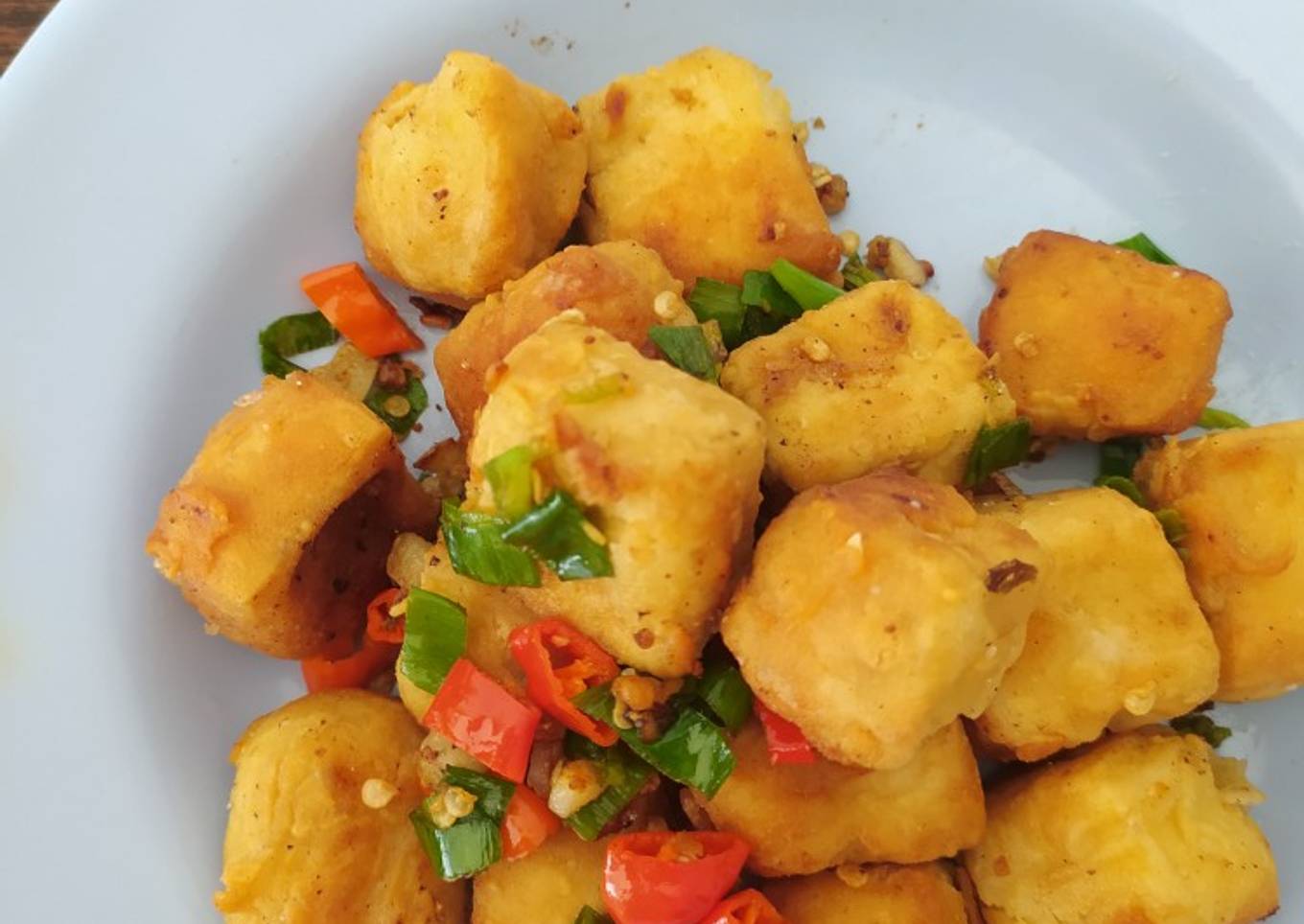 Tahu krispi lada garam
