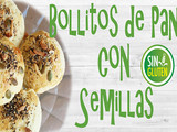 Bollitos de pan con semillas sin gluten