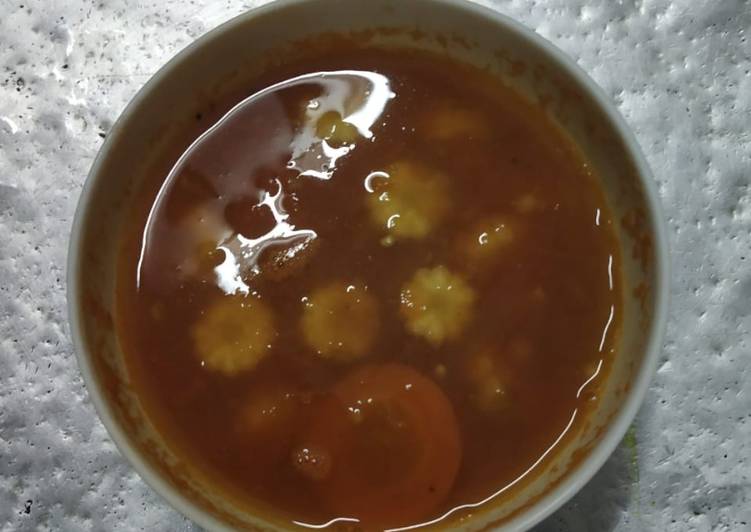Recipe of Homemade Tomato corn soup