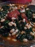 Alubias con espinacas y chorizo