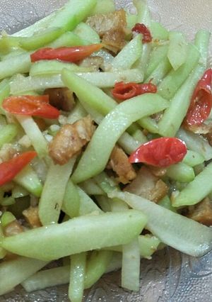 Foto resep Tumis Labu ikan asin jambal