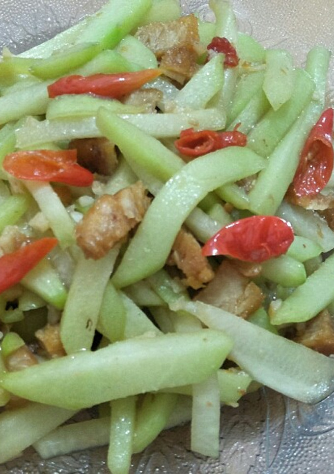Foto resep Tumis Labu ikan asin jambal