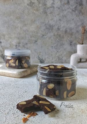 Foto resep Brownies Almond Cookies