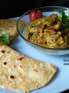 Foto resep Indian Curry with Chapati (चपाती के साथ भारतीय करी)