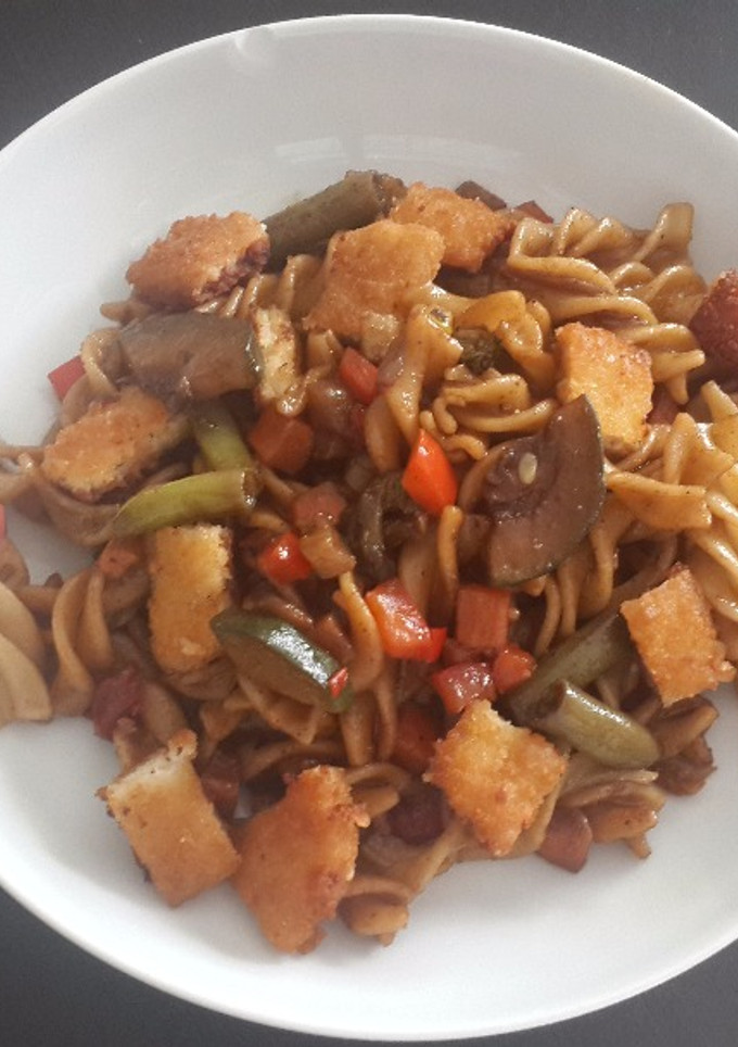 Una foto de Pasta con verduras