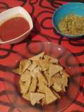 Nachos al horno, con harina integral