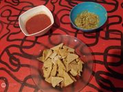 Una foto de nachos saludable