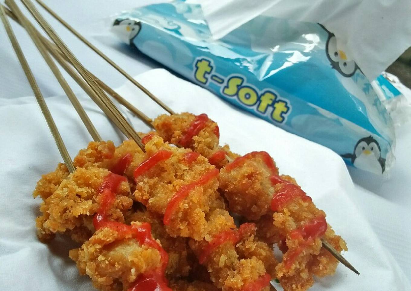 Sate ayam crispy
