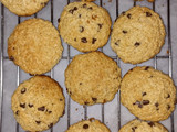 Galletas de avena, coco y chocolate