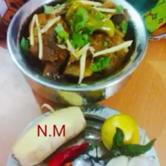 A picture of Spicy_Lamb_Karahi#Karahi_Ghost.