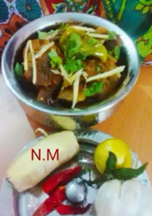 A picture of Spicy_Lamb_Karahi#Karahi_Ghost.