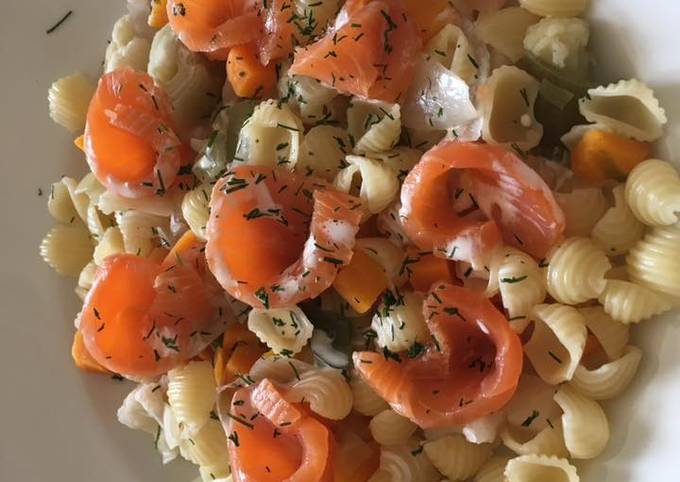 Pâtes au saumon fumé