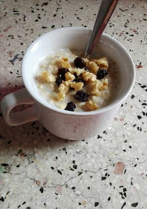 Una foto de Postre cremoso de avena