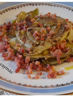 Una foto de Flores de alcachofa -a la plancha-