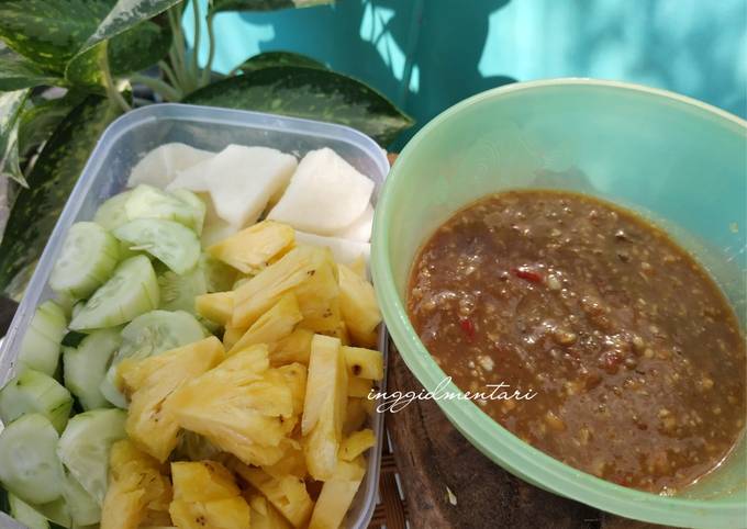 Resep Rujak buah endulita🍍, Bikin Ngiler