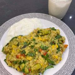 A picture of Millet vegetable khichdi.
