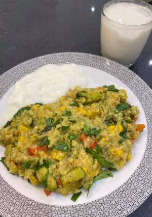 A picture of Millet vegetable khichdi.
