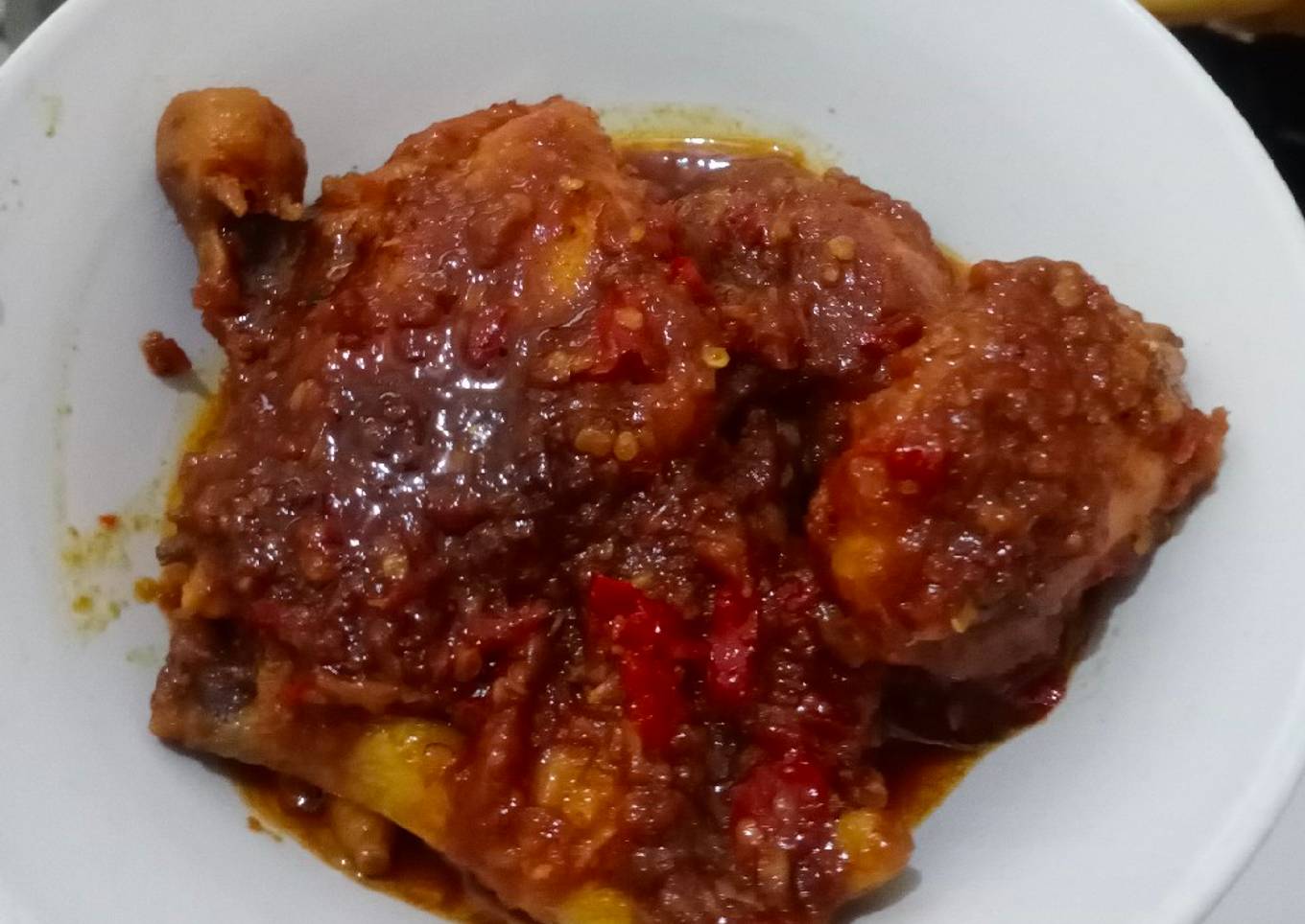 Ayam kecap pedas