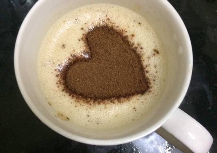 Recipe of Super Quick Homemade Homemade cappucino coffee with 3 ingredients