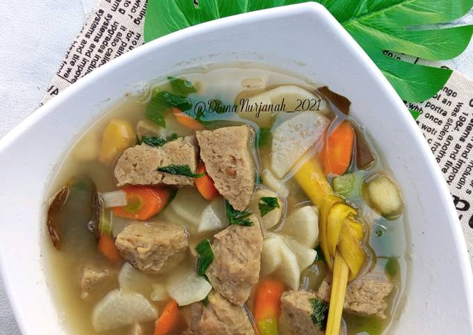 Resep Soto Bakso Lobak Wortel oleh Diana Nurjanah Cookpad