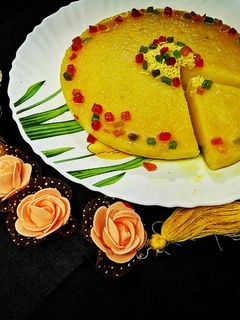 कैरेमल ब्रेड पुडिंग (Caramel bread pudding recipe in Hindi) रेसिपी मुख्य फोटो