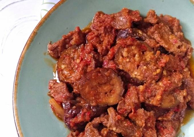 Balado Daging Terong