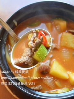 韓式牛肉大醬湯, 된장찌개 的食譜成品照片