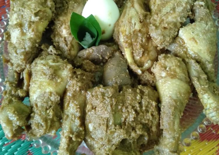 Resep Ayam Rendang Kampung, Enak Banget