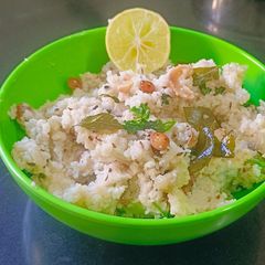 A picture of Farali Little Millet Upma with Bottle Gourd.