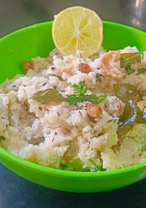 A picture of Farali Little Millet Upma with Bottle Gourd.