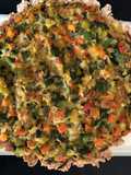 Tarta de verduras con masa casera integral