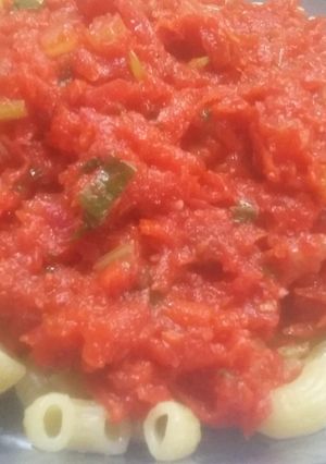 Una foto de Salsa express de remolacha, calabaza y zanahoria