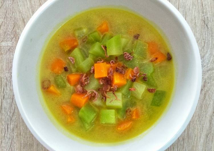 Resep Sayur Labu Wortel Kuah Santan yang praktis