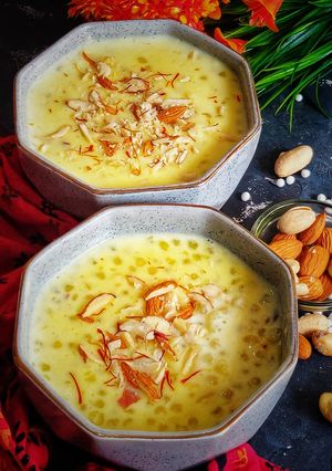 A picture of Sabudana Kheer.