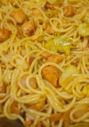 A picture of Chicken Spaghetti 😍.