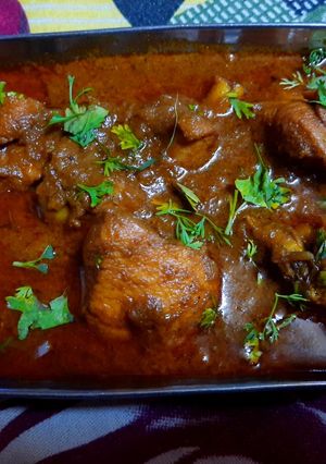 A picture of Masala mutton.