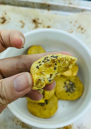 Hình của món Bánh khoai lang nhân phô mai.