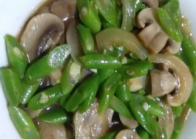 Resep Jamur Kancing Buncis Saus Tiram Yang Lezat - Tevis Info